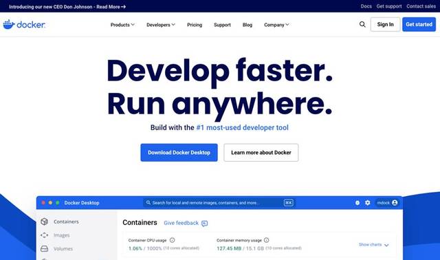 Docker公式サイト