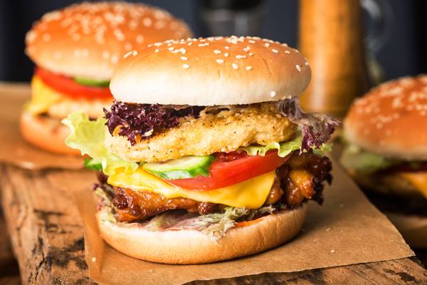 王道のハンバーガーメニュー