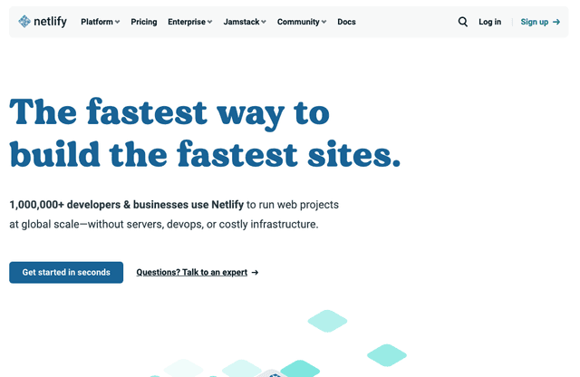 Netlify公式サイト