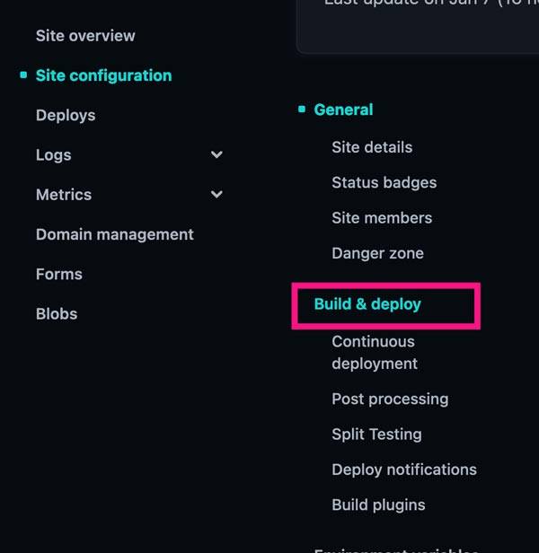 Build & Deploy に移動。スクロールダウンしてDeploy keyを探す。