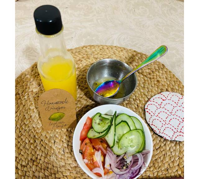 マンゴービネガーのドレッシング