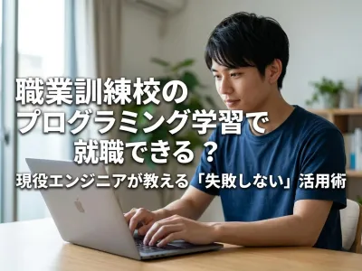 職業訓練のプログラミングは無駄？民間スクールと徹底比較！15年目エンジニアが教える「就職できる人」の条件 のサムネイル