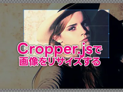 Cropper.js 使い方｜画像のリサイズ・ダウンロードをJSで実装 のサムネイル