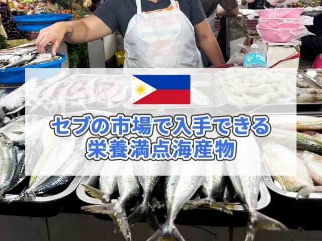 フィリピン・セブの市場で入手できる栄養満点海産物